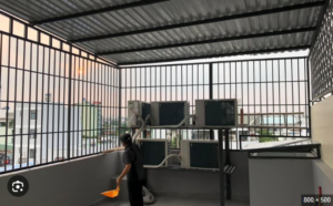 Hình ảnh Khung Bảo Vệ được Thi Công Tại Tân Uyên